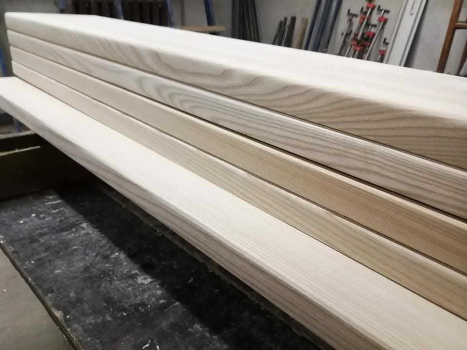 Stopnie schodowe z litego jesionu – na wymiar | AZ-WOOD