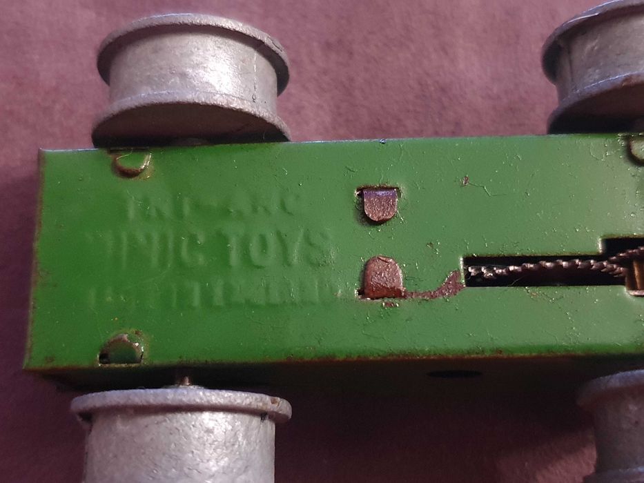 1940/50 Tractor de lata Minic Toys Tri-Anc de corda
