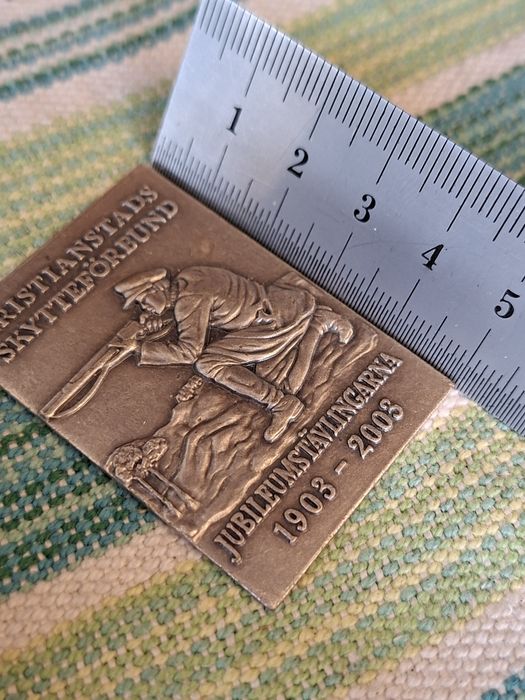 pamiątkowa plakietka SZTABKA 29,29gr Szwecja Możliwe że srebro :)