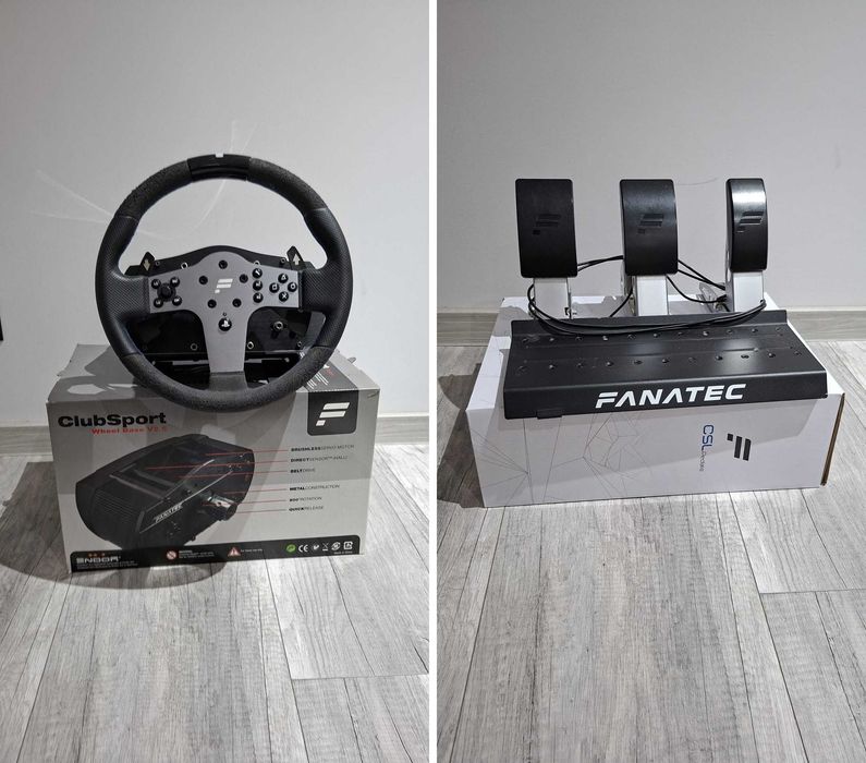Zestaw do simracingu Fanatec - ClubSport V2.5, CSL Elite P1, CSL Pedals Load Cell
