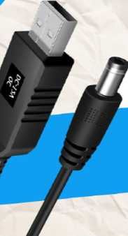 Дріт для підключення роутера до повербанку DC 5.5x2.1 мм