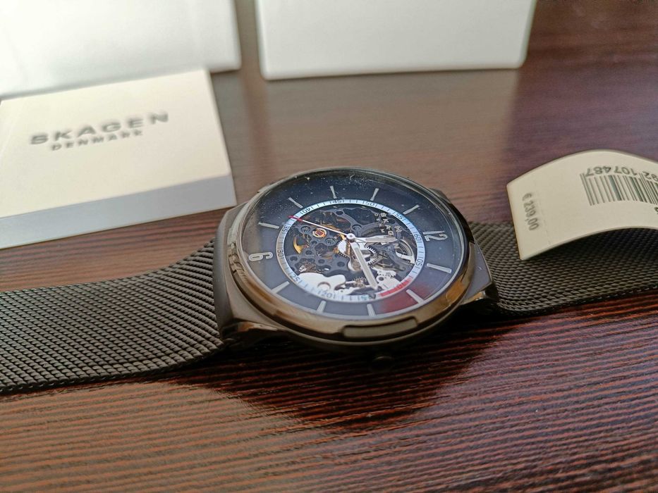 Skagen Melbye Automaat Czarny/Stal Ø50 mm SKW6796