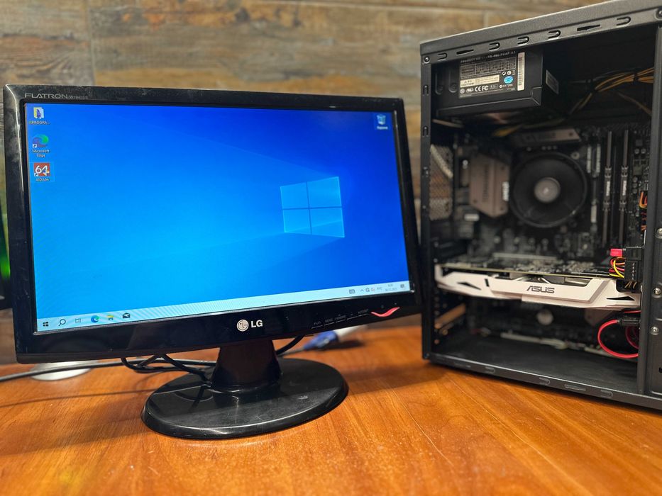 Компьютер Ryzen 3 1200/ B450/ 16GB/ 500W/ 1TB/ SSD128/ GTX 1060/ 19"