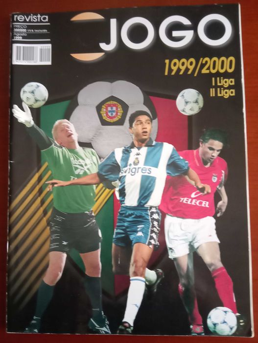 Revista jornal o jogo apresentação liga portuguesa futebol 1999/2000
