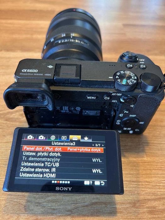 Aparat Sony a6600 + Sony E 16-55mm f/2,8 G – Zestaw Profesjonalny