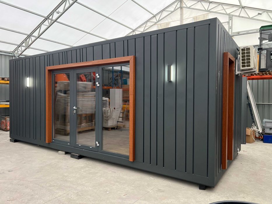 Kontener handlowy kontener biurowy 7x3 / 8x3 / 9x3 / 10x3m + łazienka WC + socjal / kontener mieszkalny Dom modułowy