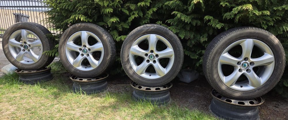 Felgi z oponami Oryginał Skoda Fabia Roomster Rapid Polo Ibiza 6Jx15 ET43 5x100