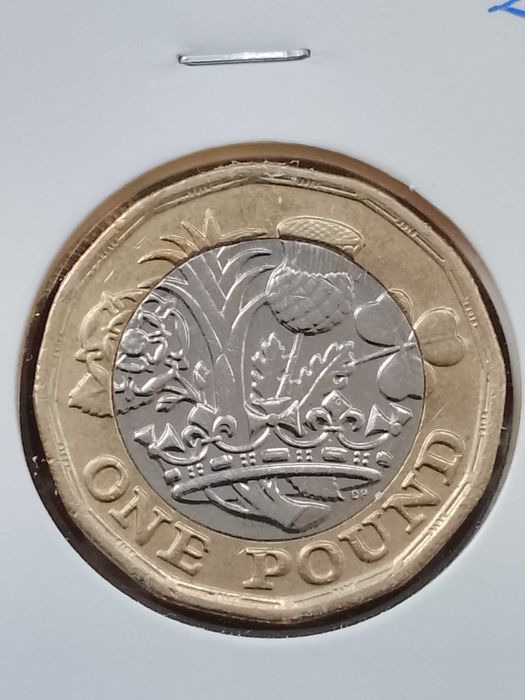 Moeda de one pound, de 2016, da Elisabett II da Inglaterra