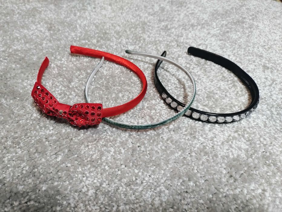 Zestaw opasek na włosy kokarda opaski emo alternative lolita vintage scene