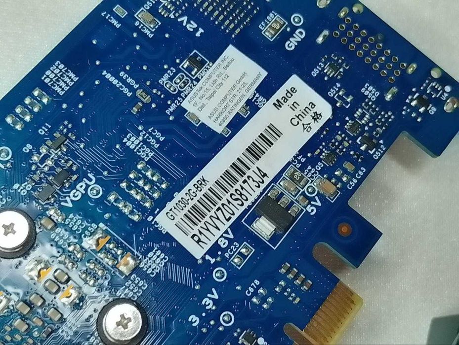 Видеокарта Asus PCI-Ex GeForce GT 1030 Low Profile 2GB GDDR5 (64Bit)