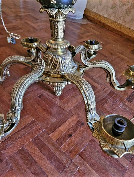 Candeeiro antigo 6 Lâmpadas.