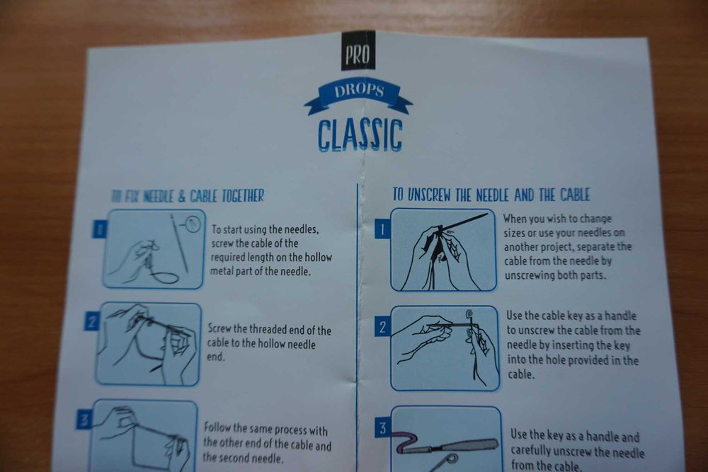 Набор круговых спиц Drops Classic, спицы для вязания