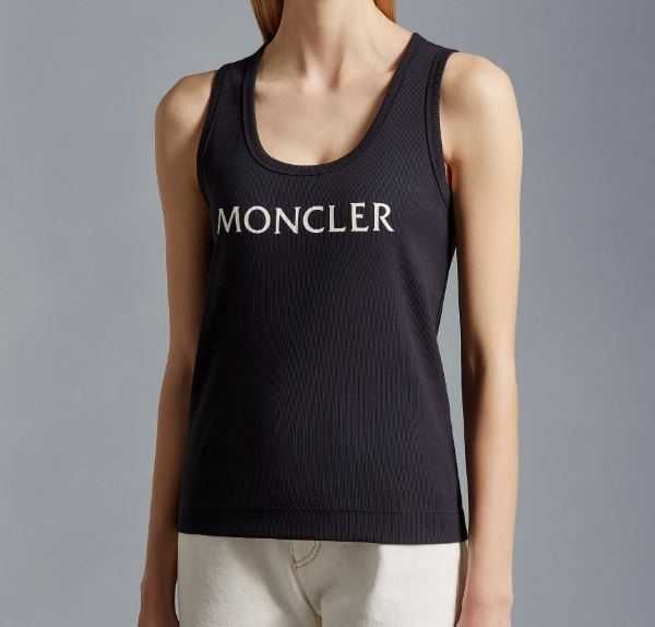 Топ жіноча майка безрукавка з еластичної бавовни Moncler XL Оригінал
