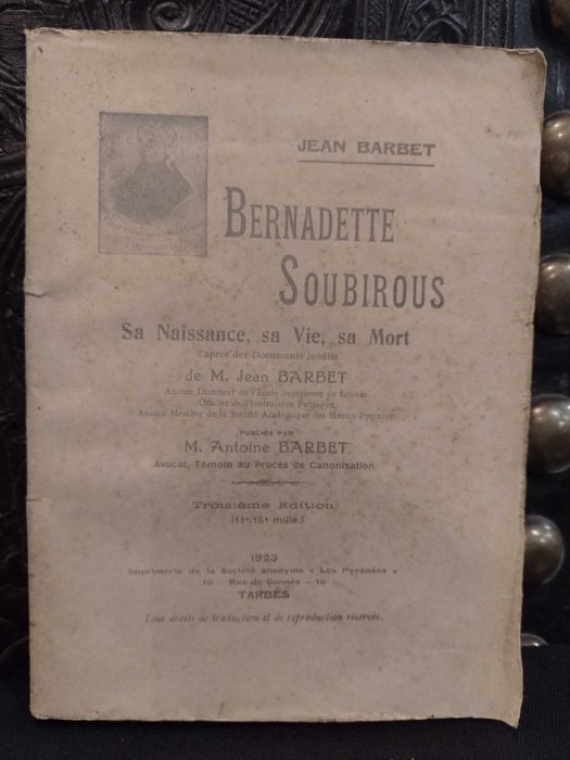 Bernadette Soubirous 1923 Jean Barbet