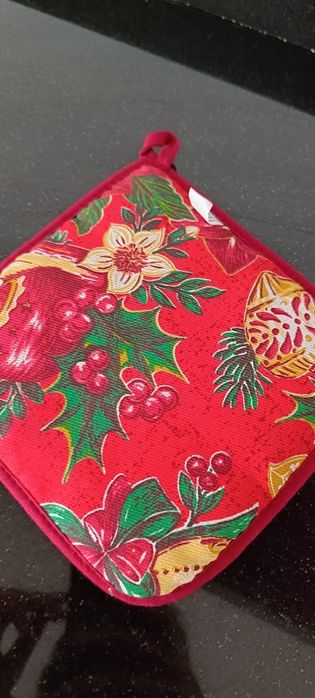 Pack natal: 2 pegas de cozinha + 1 luva