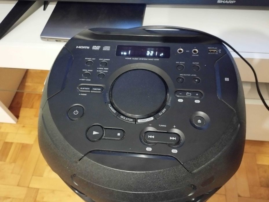 Głośnik przenośny Sony MHC-V21D bluetooth, radio, DVD/CD