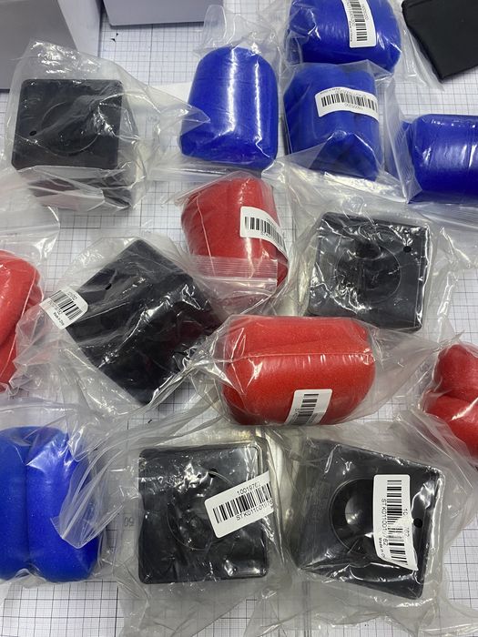 Cubos e esponjas para microfone