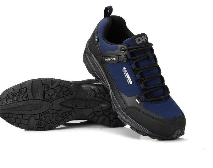 Granatowe Buty Męskie Trekkingowe DK 41-46 HIT