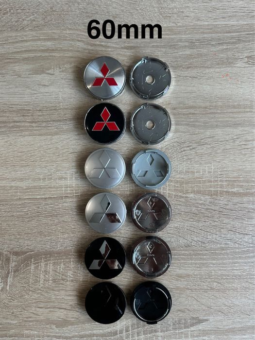 Conjunto Centros Mitsubishi 56mm 60mm 65mm 68mm 75mm 81mm