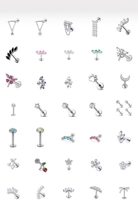 Титановий пірсинг лабрет пірсинг в хрящ