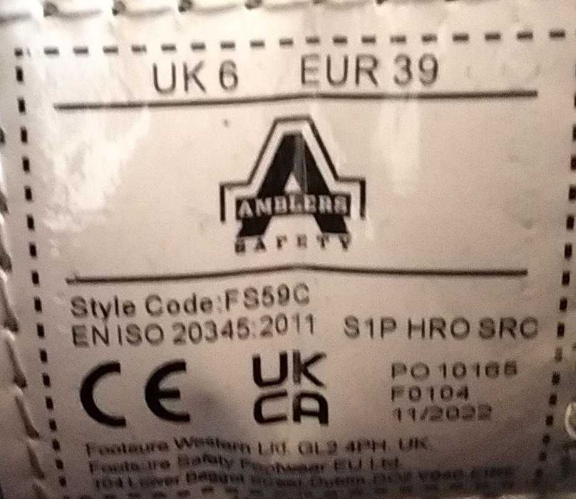 buty Amblers 39 robocze twardy nosek #212