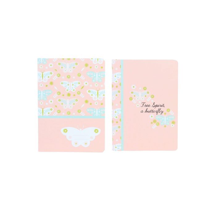 Paczka Zeszyt A5 48K.linia Butterflies Mix Pakiet 5 Sztuk Ancor
