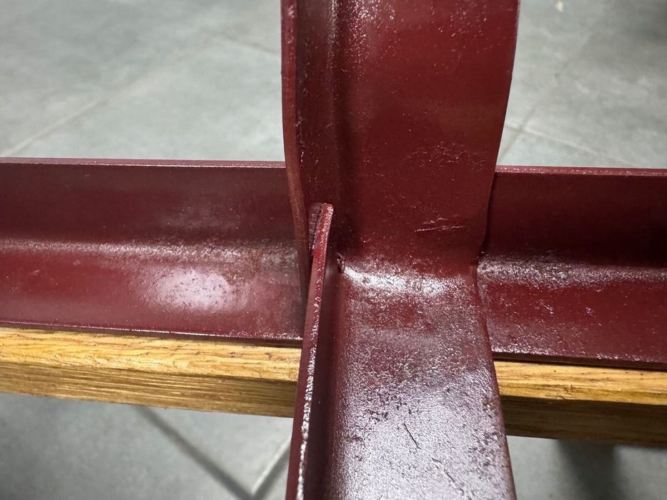 Санки сталеві з дубовими планками + спинка та мотузка