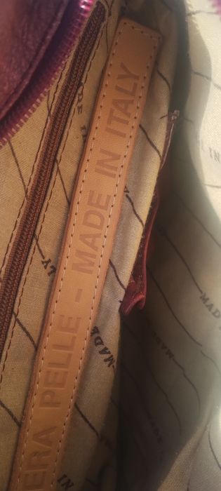 Вінтажна шкіряна сумка Vera Pelle, made in Italy.