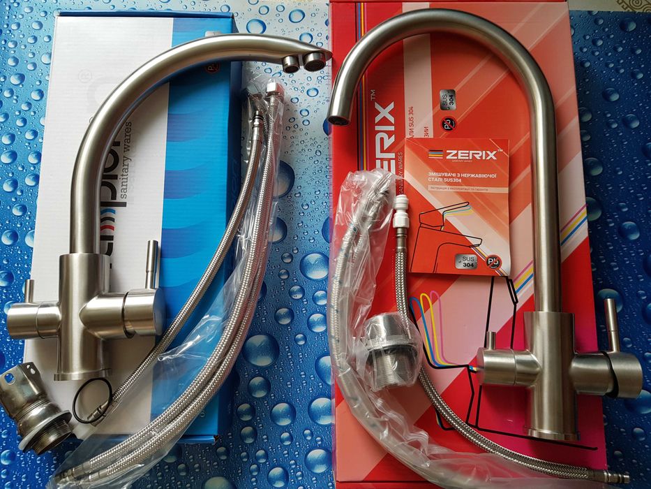 Смеситель змiшувач для кухни для питьевой воды CHAMPION ZERIX SUS-021