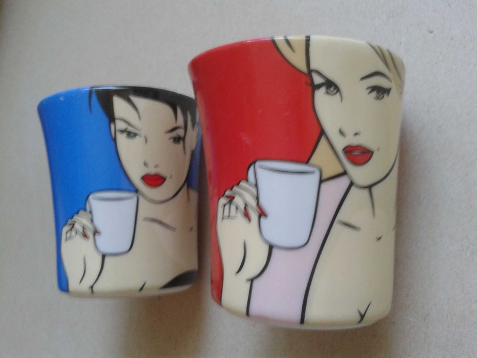 Kubki do ekspresso Senseo Unikaty, Bruneta i Blondyna. Cena za komplet