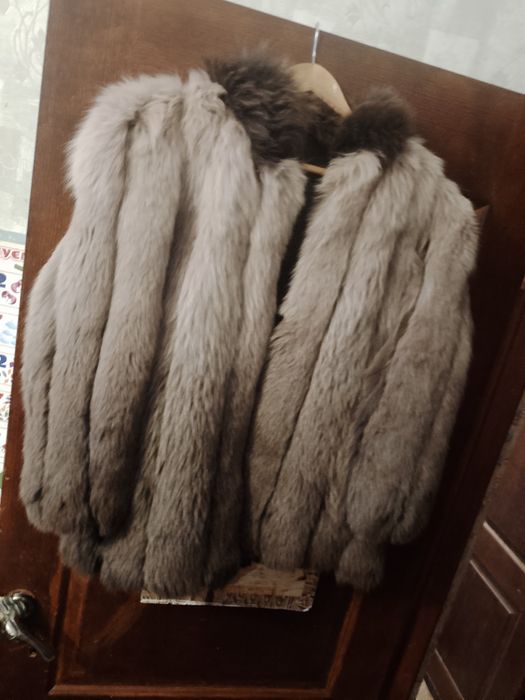 Полушубок  песец амбре