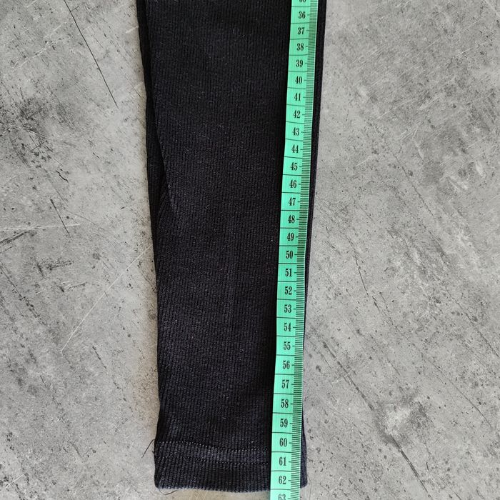 Czarne prążkowane leginsy, getry, geterki rozmiar 116