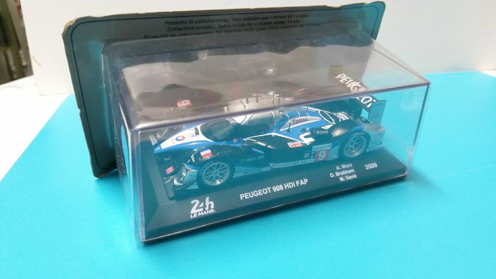 Peugeot 908 HDi FAP #9: Vencedor 24h Le Mans 2009 - Miniatura esc 1/43