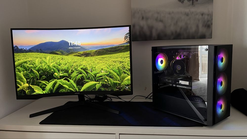 Pc Gaming ( Rtx 4060 8GB + Ryzen 7 + Samsung Odyssey g5 Curvo)