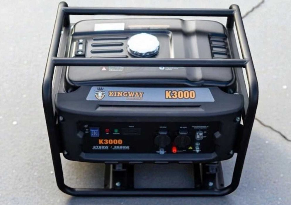 Бензиновий генератор 3 кВт Kingway K3000 220В однофазний ручний запуск