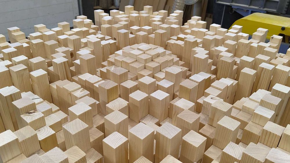 100x100 | QRD 29N | Świerk | Panel Akustyczny, Dyfuzor