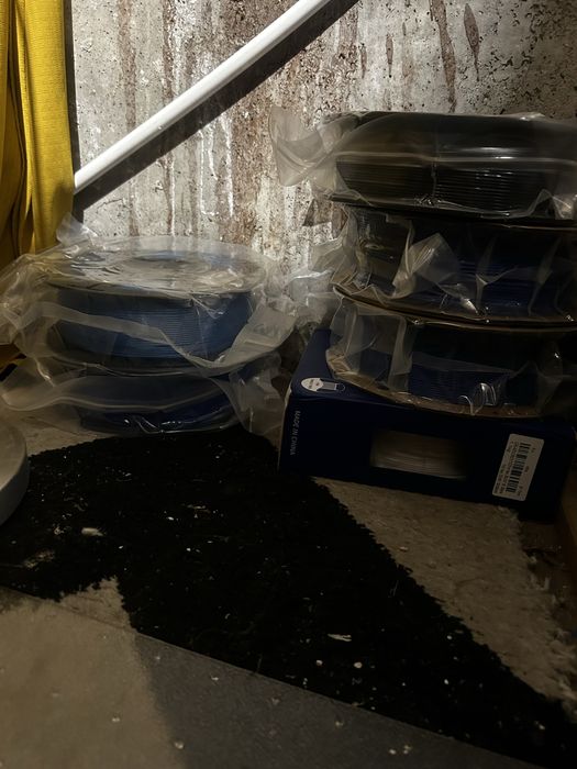 PLA filament artillery jayo niebieski  czarny wawa