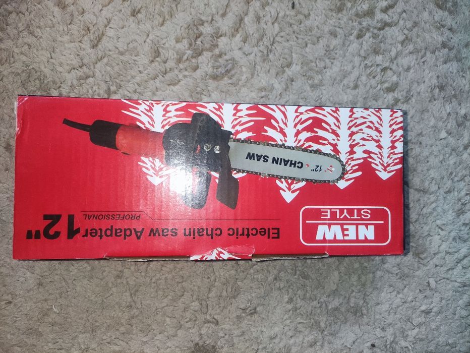 Adapter piły łańcuchowej 12” do wiertarki / szlifierki