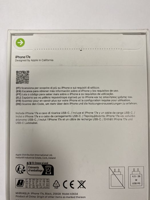 Iphone 17e 256gb NOVO