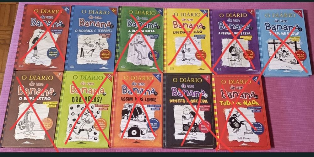 Livros "O Diário de um Banana"