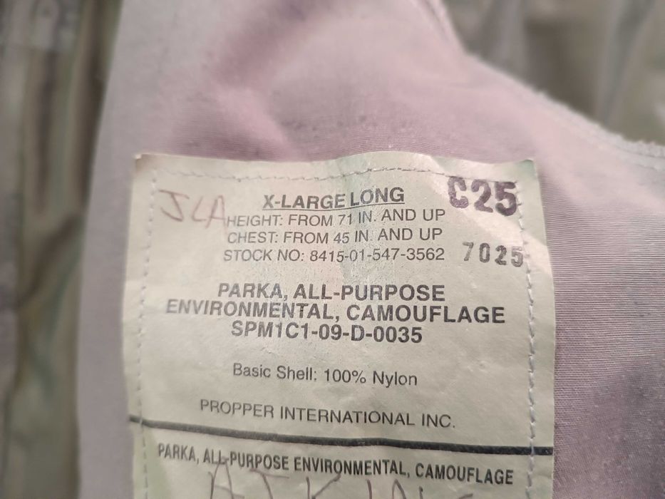 Kurtka US Air Force ABU APECS Goretex XL/L kontrakt