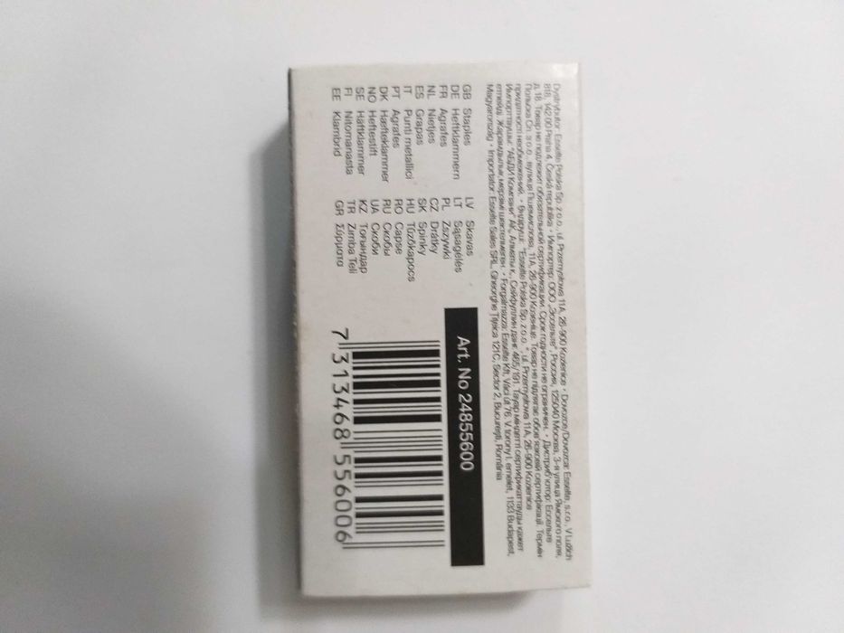 Caixa de Agrafos 24/6 Standard Nova com 1000 unidades