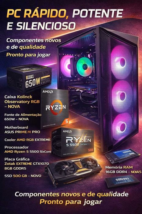 PC Gaming / ALTA Performance – PRONTO A USAR!  ««NOVO««