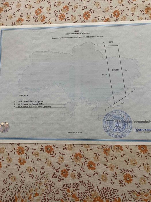 Продається земельна ділянка с.Молодія