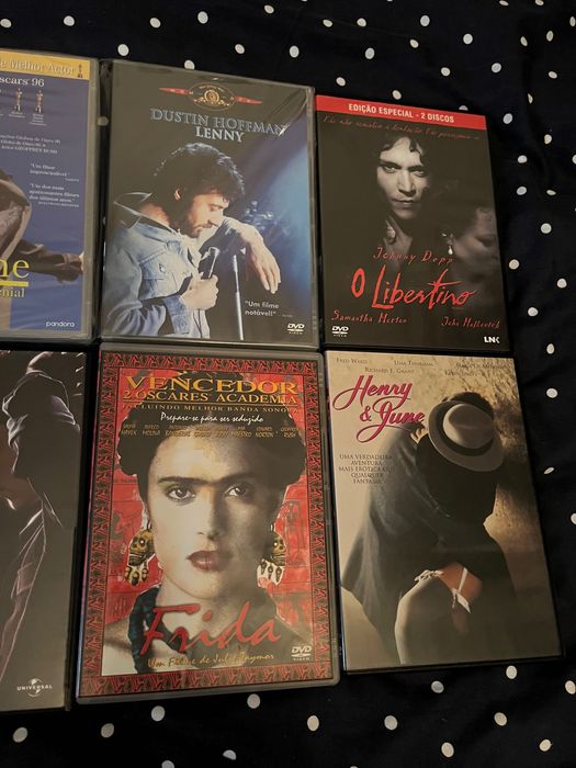 Lote 6xDVDs Frida, Elvis, Bobby, Lenny, Libertino