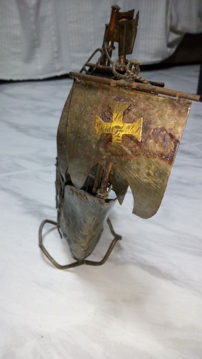 "Decoração" Caravela em latão - peça única