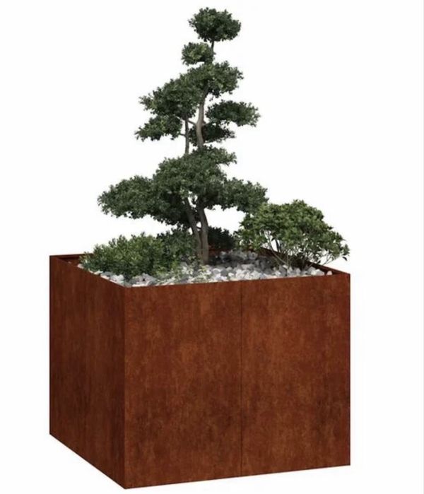 12 Floreiras em Aço Corten