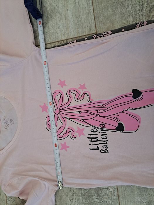 Bluzki/ T-shirty, baletki - 2 pak - rozm 128