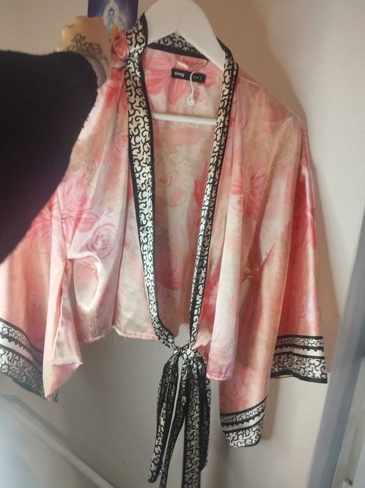 Kimono narzutka vintage lata 80
