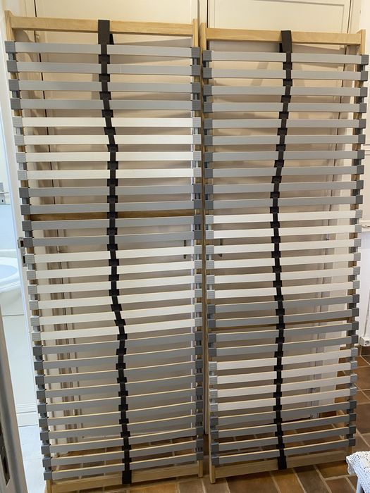 Estrados de ripas cama casal LÖNSET IKEA